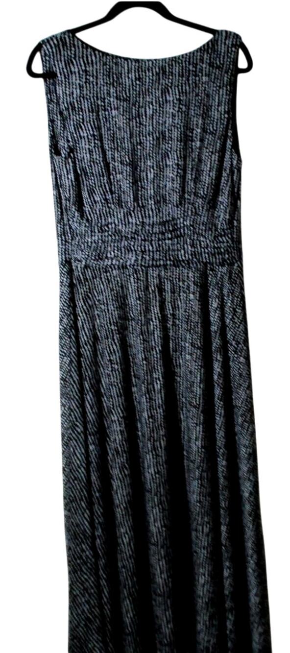 AA Studio AA Women's Black & White Sleeveless Stretch Maxi Dress Size 12